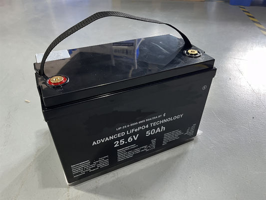 Bateria de armazenamento solar LiFePO4 12,8V 100Ah 1280Wh 25,6V 50Ah para caravana caravana acampamento carro RV